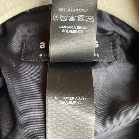 Blue AXCESS Jacket LIZ CLAIBORNE Blazer Steel Blue Gray Rayon Velvet Size 6 - Picture 7 of 9